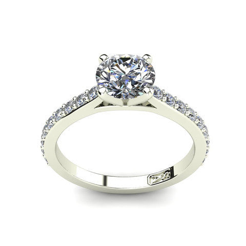 'Sasha' Round Brilliant Cut Engagement Ring