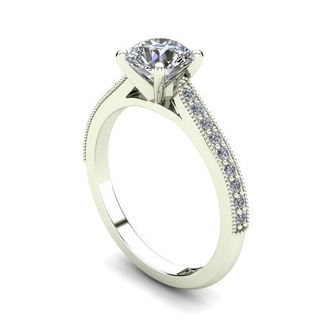 'Nadia' Round Brilliant Cut Engagement Ring